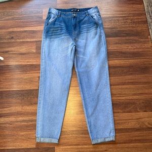 Blue age mom jeans